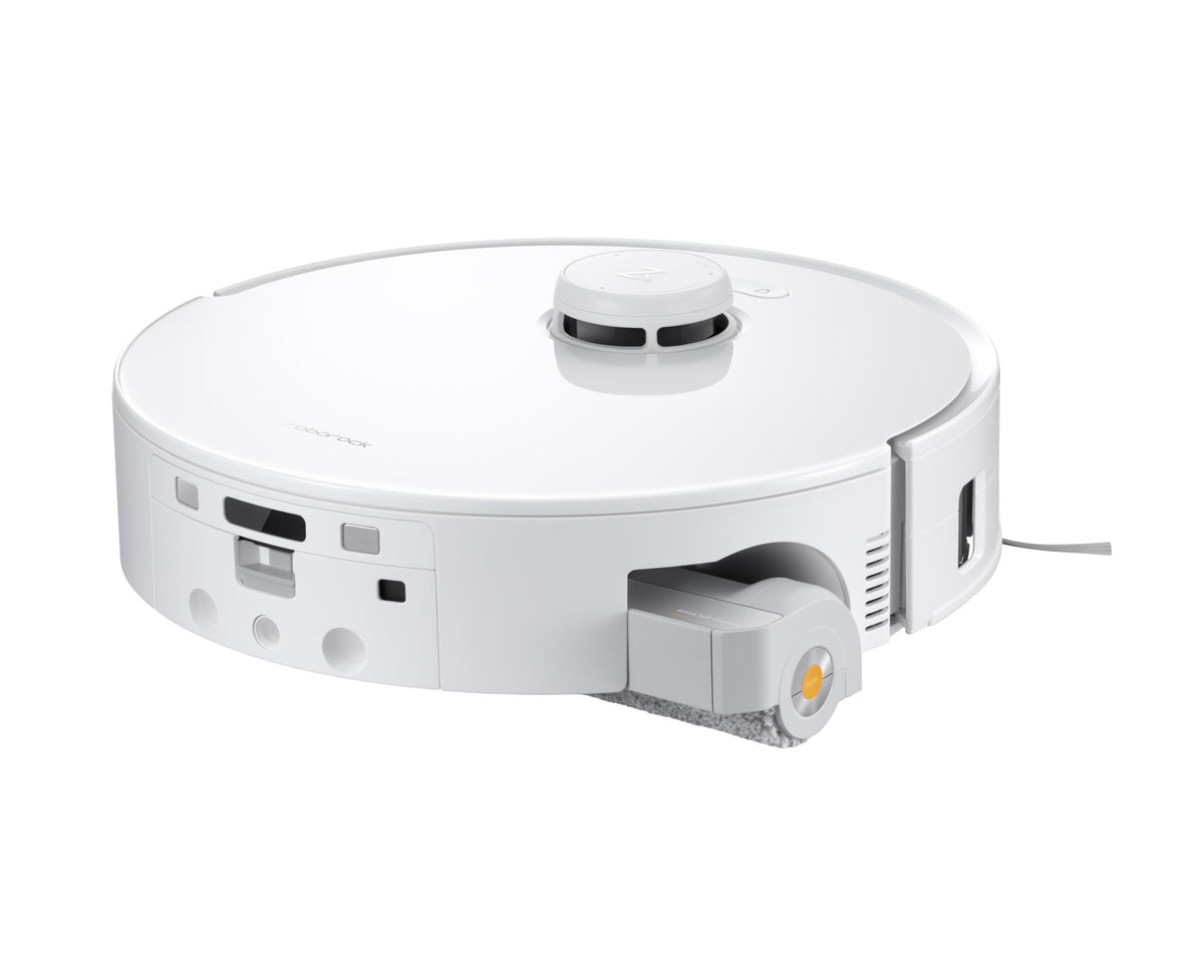 Roborock Qrevo Curv 2 Flow robotic vacuum cleaner, 20,000 Pa, dry and wet cleaning, LiDAR navigation, automatic docking with water refill and wastewater drainage, 5200 mAh, white
