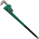 Tērauda taisnā cauruļu atslēga 1200 mm, regulējama, 110 mm žokļa atvērums, augsta cietība un nodilumizturība, santehnikas darbiem