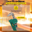 Tērauda taisnā cauruļu atslēga 1200 mm, regulējama, 110 mm žokļa atvērums, augsta cietība un nodilumizturība, santehnikas darbiem