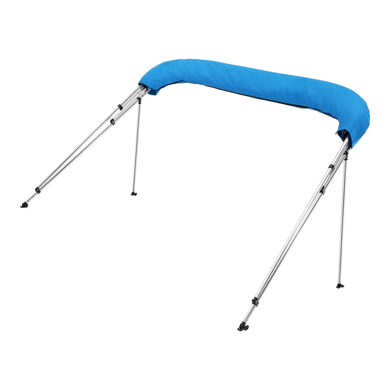 4 stieņu laivas bimini jumts 244 × (185–198) × 137 cm, okeāna zils