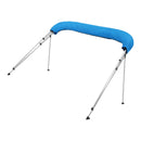 4 stieņu laivas bimini jumts 244 × (185–198) × 137 cm, okeāna zils