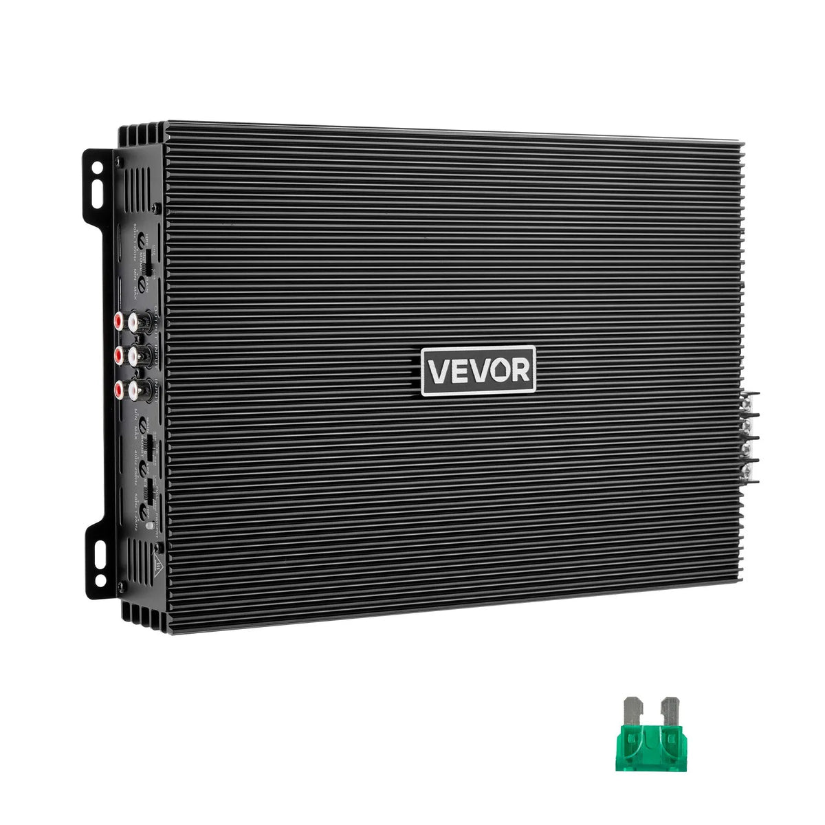 VEVOR automašīnas audio pastiprinātājs, 4 kanālu tiltojams auto pastiprinātājs, daudzkanālu Class AB stereo pastiprinātājs ar maksimālo jaudu 4 × 200 W pie 4 Ω / 4 × 400 W pie 2 Ω, augstas jaudas pastiprinātājs SUV, pikapiem un bezceļu transportlīdzekļiem - ZEMLETES.LV