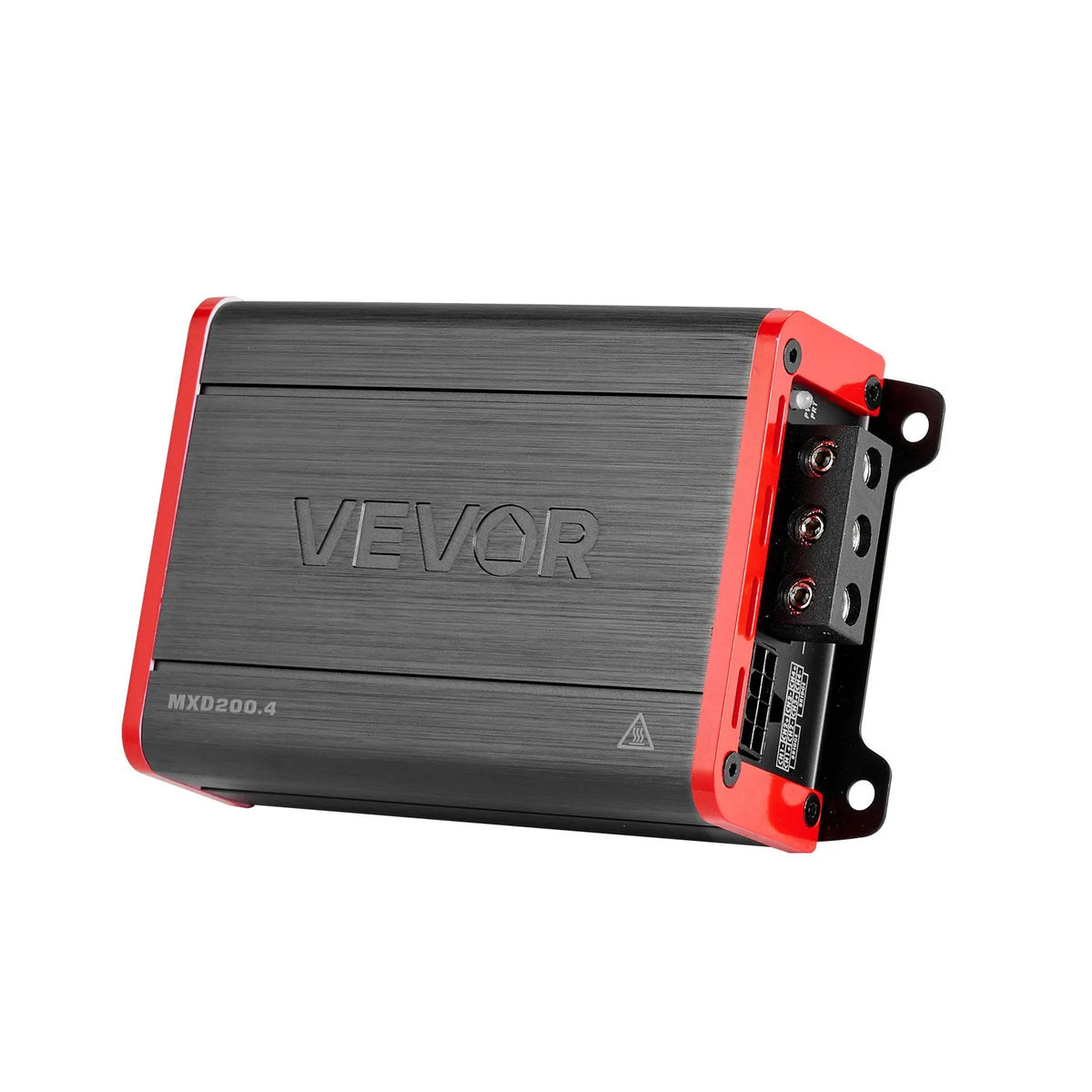 VEVOR automašīnas audio pastiprinātājs, 4 kanālu tiltojams auto pastiprinātājs, daudzkanālu Class D stereo pastiprinātājs ar maksimālo jaudu 4 × 120 W pie 4 Ω / 4 × 200 W pie 2 Ω, augstas jaudas pastiprinātājs SUV, pikapiem un bezceļu transportlīdzekļiem - ZEMLETES.LV