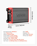 VEVOR automašīnas audio pastiprinātājs, 4 kanālu tiltojams auto pastiprinātājs, daudzkanālu Class D stereo pastiprinātājs ar maksimālo jaudu 4 × 120 W pie 4 Ω / 4 × 200 W pie 2 Ω, augstas jaudas pastiprinātājs SUV, pikapiem un bezceļu transportlīdzekļiem - ZEMLETES.LV