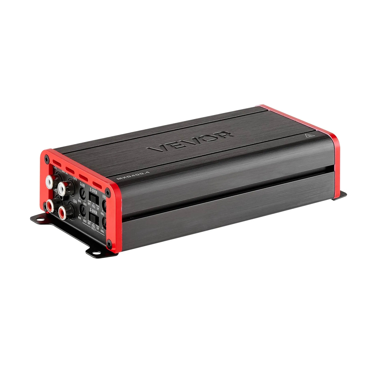 VEVOR automašīnas audio pastiprinātājs, 4 kanālu tiltojams auto pastiprinātājs, daudzkanālu Class D stereo pastiprinātājs ar maksimālo jaudu 4 × 272 W pie 4 Ω / 4 × 400 W pie 2 Ω, augstas jaudas pastiprinātājs SUV, pikapiem un bezceļu transportlīdzekļiem - ZEMLETES.LV