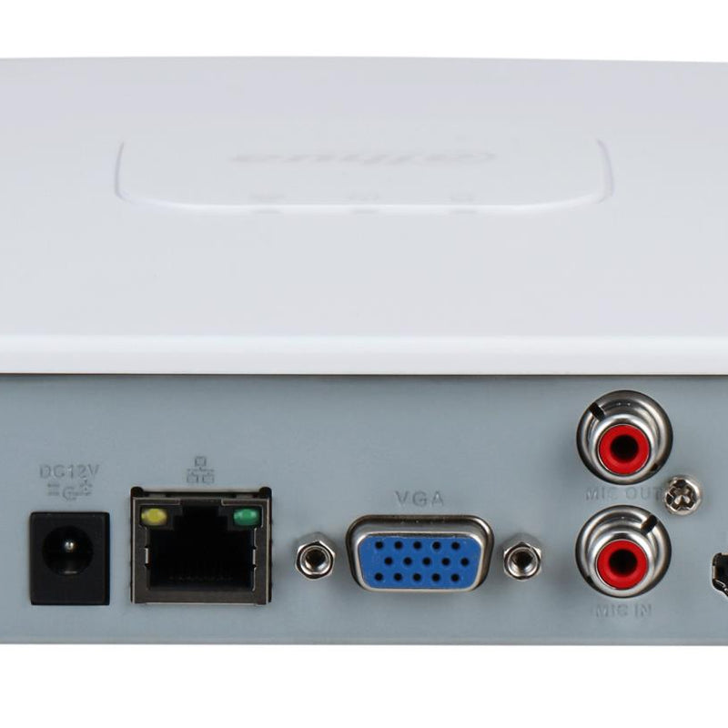 Dahua NVR4108-EI, 8 kanālu WizSense tīkla videoreģistrators, līdz 16 MP IP kamerām, 1 × SATA līdz 20 TB, SMD Plus, sejas atpazīšana, perimetra aizsardzība, HDMI 4K