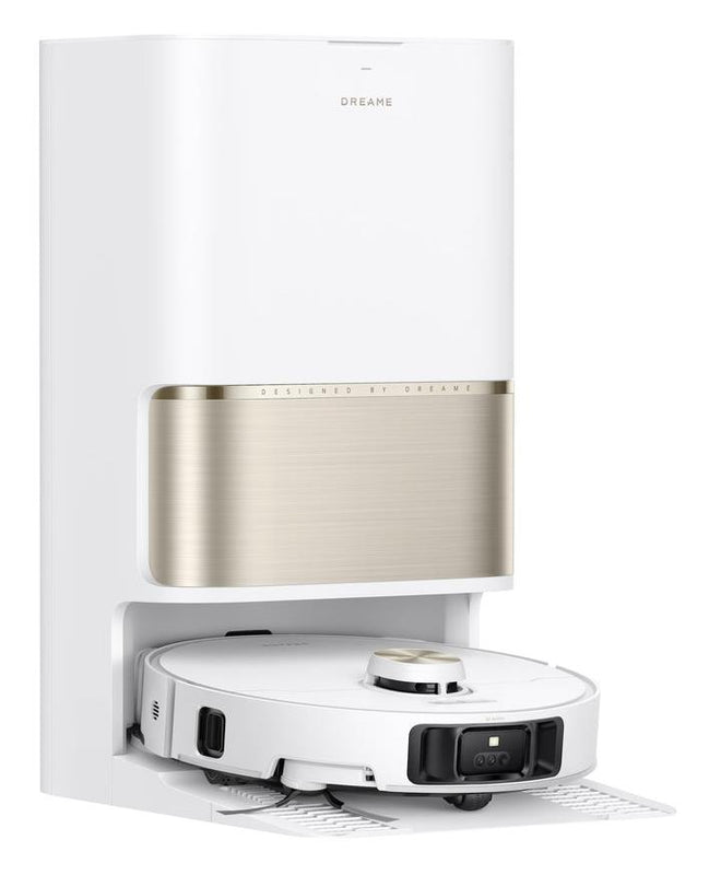 Dreame L50s Pro Ultra robotizētais putekļsūcējs ar mitro uzkopšanu, 30 000 Pa, AI navigāciju, automātisko dokstaciju, 100 °C mopu mazgāšanu, 5200 mAh, balts