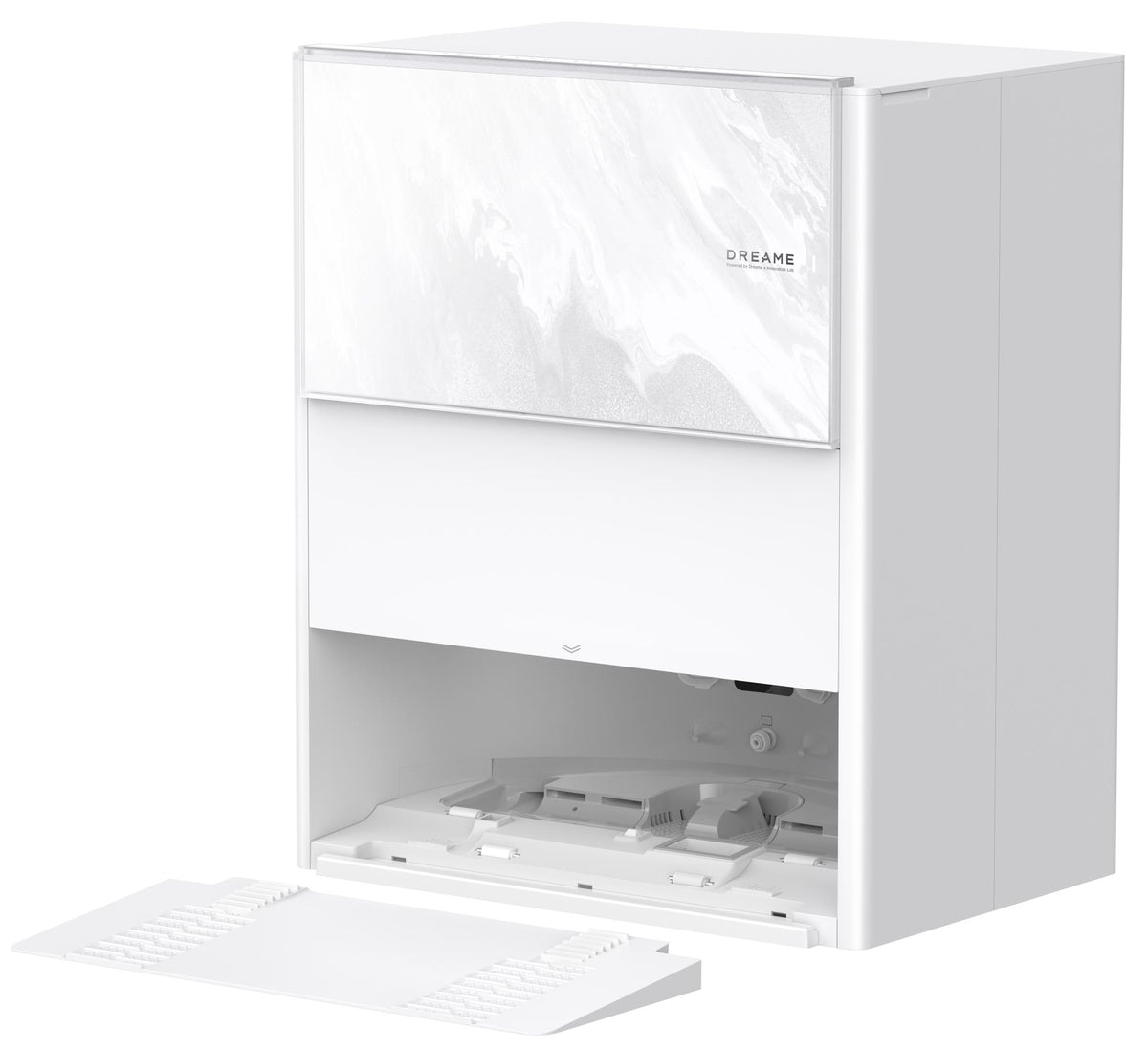 Dreame Aqua10 Ultra Track Complete robotpuhasti, 25 000 Pa, kuiv- ja märgpuhastus, TrackSync, LiDAR, AI-põhine takistuste tuvastamine, automaatne laadimisjaam, 6400 mAh, valge