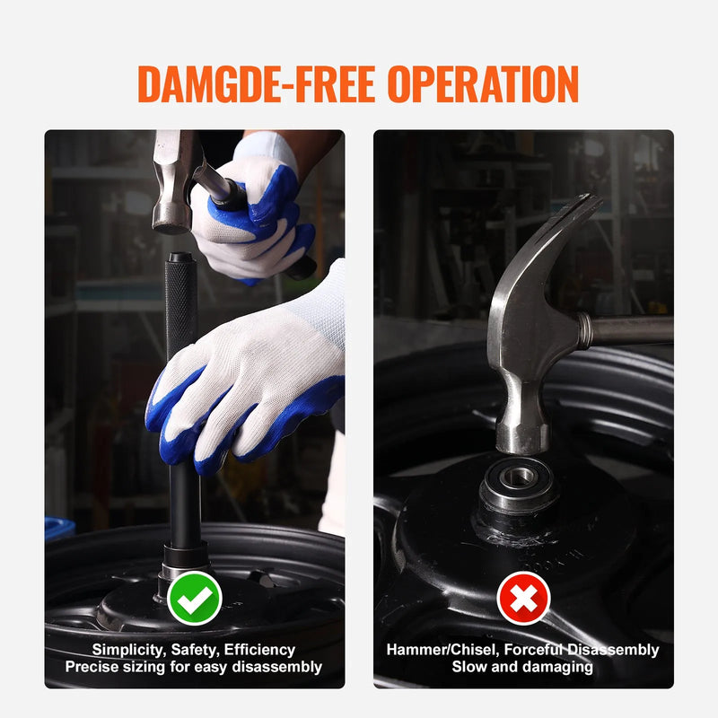 52 gab. bukses, gultņu un blīvju montāžas komplekts, 18-65 mm un 74 mm diametrā