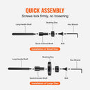 52 gab. bukses, gultņu un blīvju montāžas komplekts, 18-65 mm un 74 mm diametrā