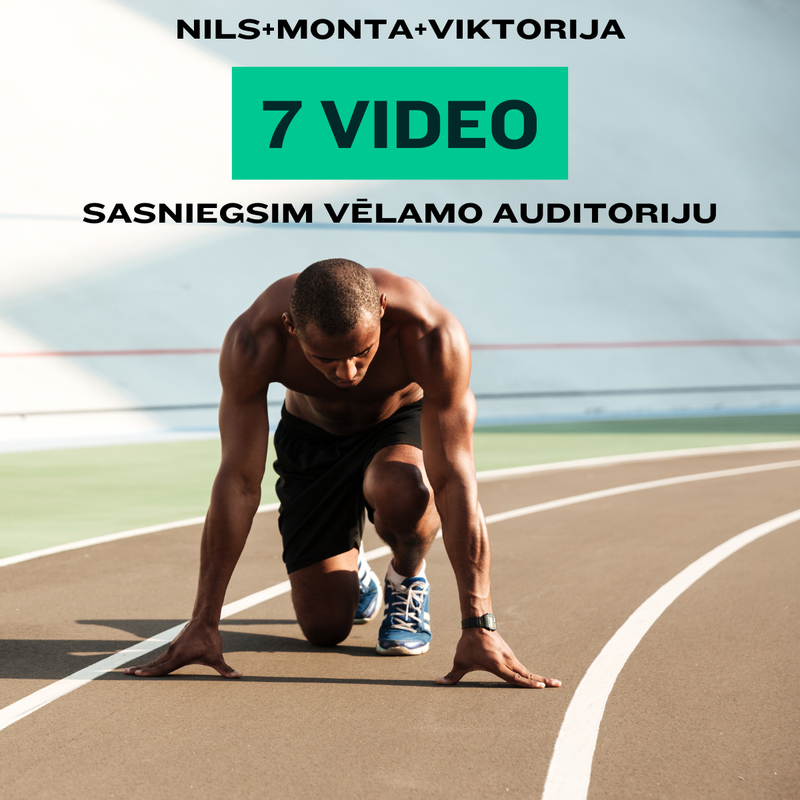 7 videos with (Victorija, Monta, Nils) we will advertise your sports or health industry in person or participate in an event