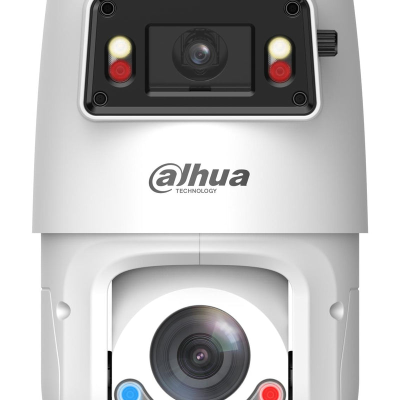 Dahua 4+4MP X-Spans PTZ IP kamera, 25× optiskais zoom, 2,8mm panorāma, IR līdz 100m, Smart Dual Light, Auto Tracking 3.0, AI, Active Deterrence, PoE+, IP66