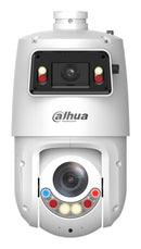 Dahua 4+4MP X-Spans PTZ IP kamera, 25× optiskais zoom, 2,8mm panorāma, IR līdz 100m, Smart Dual Light, Auto Tracking 3.0, AI, Active Deterrence, PoE+, IP66