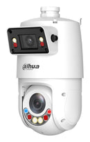 Dahua 4+4MP X-Spans PTZ IP kamera, 25× optiskais zoom, 2,8mm panorāma, IR līdz 100m, Smart Dual Light, Auto Tracking 3.0, AI, Active Deterrence, PoE+, IP66