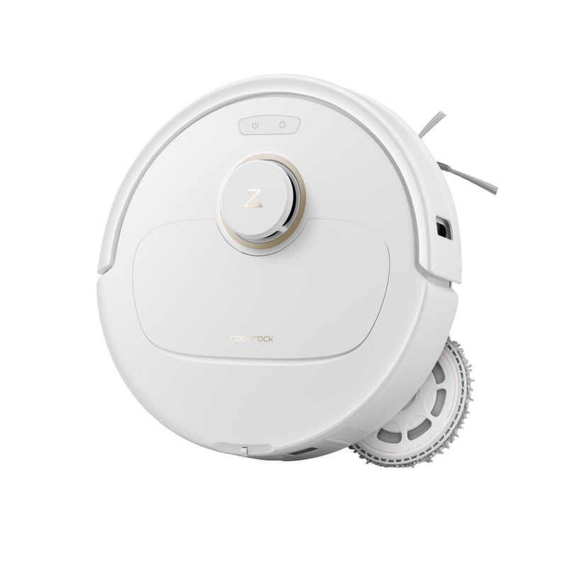 Roborock Qrevo 5AE robotizētais putekļsūcējs, 12 000 Pa, sausā un mitrā uzkopšana, LiDAR, FlexiArm, automātiskā dokstacija, 5200 mAh, balts