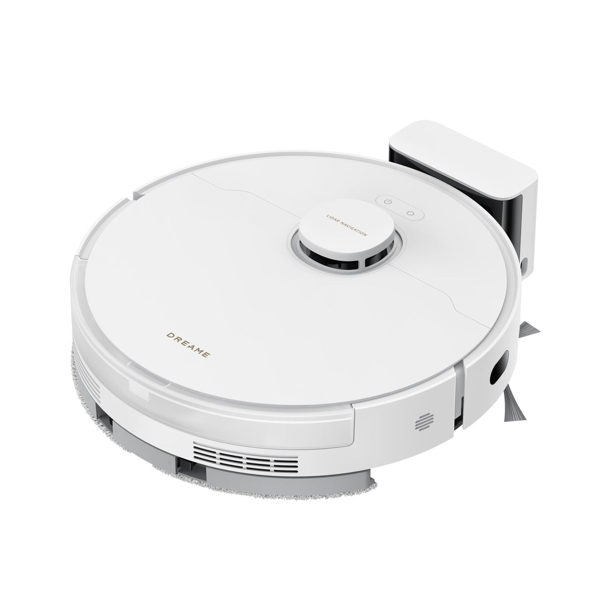 Dreame D20 Pro robotizētais putekļsūcējs, 13 000 Pa, sausā un mitrā uzkopšana, D-ToF LiDAR, SideReach izvelkamā birste, HyperStream DuoBrush, 5200 mAh, 0,7 l, balts, RLD43SA