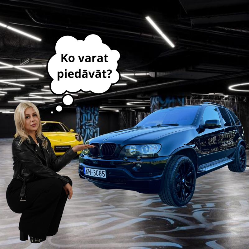 1 video ar Viktorijas BMW X5 E53 mini pārvērtībām pie jums auto pakalpojumu nozarē,pakalpojums uz pircēja rēķina(montē,filmē Viktorija)