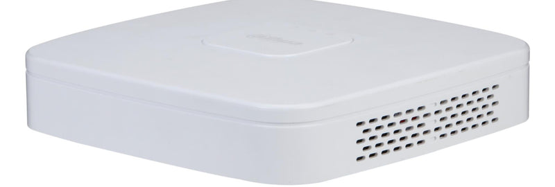 Dahua NVR2104-P-4KS3, 4 kanālu Lite tīkla videoreģistrators ar 4 PoE portiem, līdz 12 MP IP kamerām, 1 × SATA līdz 20 TB, 80 Mb/s, SMD Plus, 4K HDMI, Smart H.265+