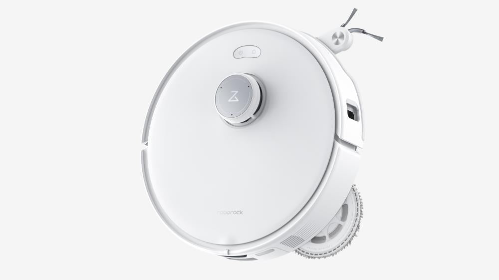 Роботизированный пылесос Roborock Qrevo Edge, 18 500 Па, сухая и влажная уборка, навигация по LiDAR, FlexiArm, система DuoDivide Anti-Tangle, автоматическая док-станция, 6400 мА·ч, белый