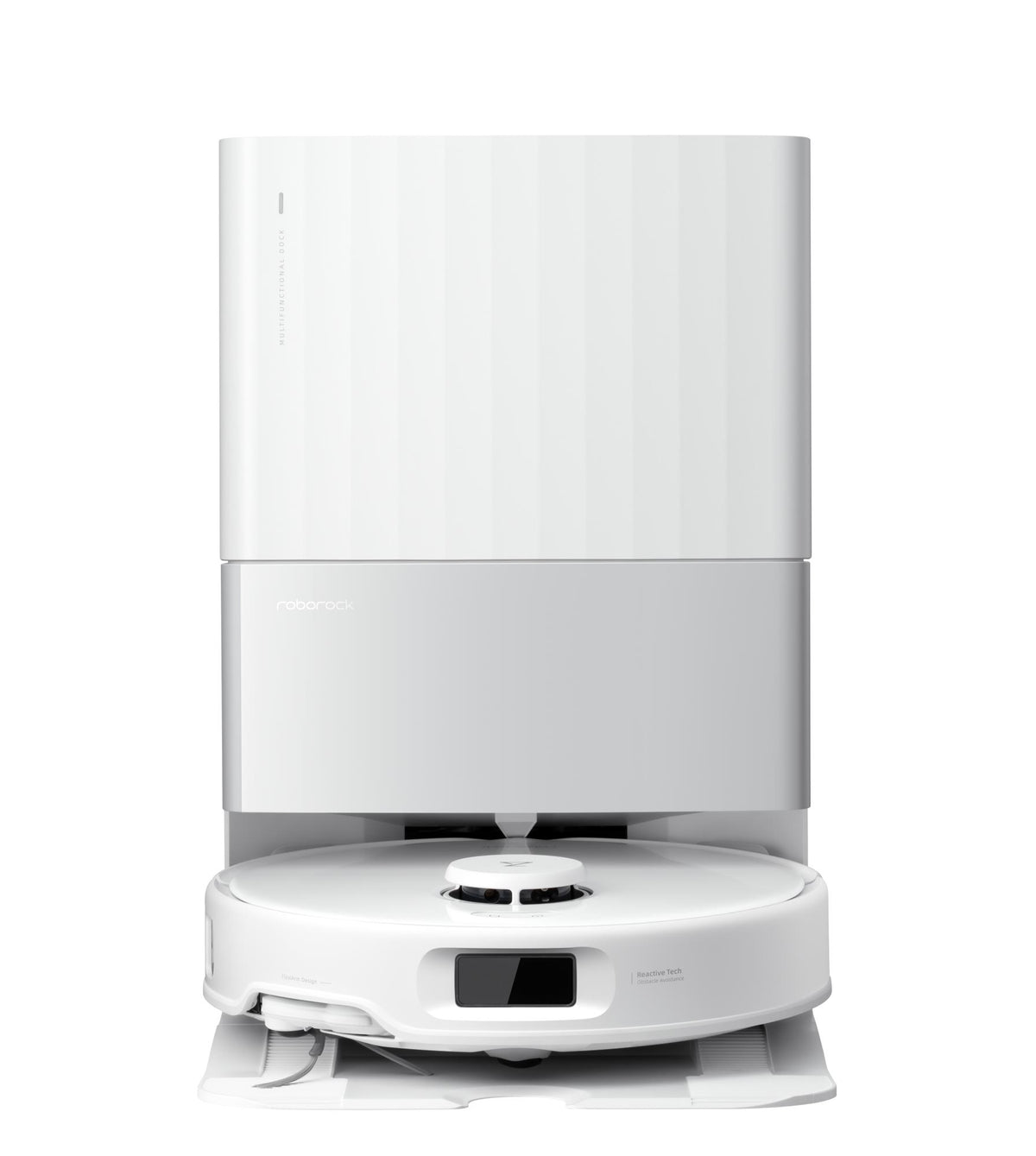 Roborock Qrevo Edge 5V1 QRES02-00, balts, robotizēts putekļsūcējs ar mitro un sauso uzkopšanu, 18 500 Pa, LiDAR, 5200 mAh, FlexiArm, automātisku putekļu iztukšošanu un mopu mazgāšanu