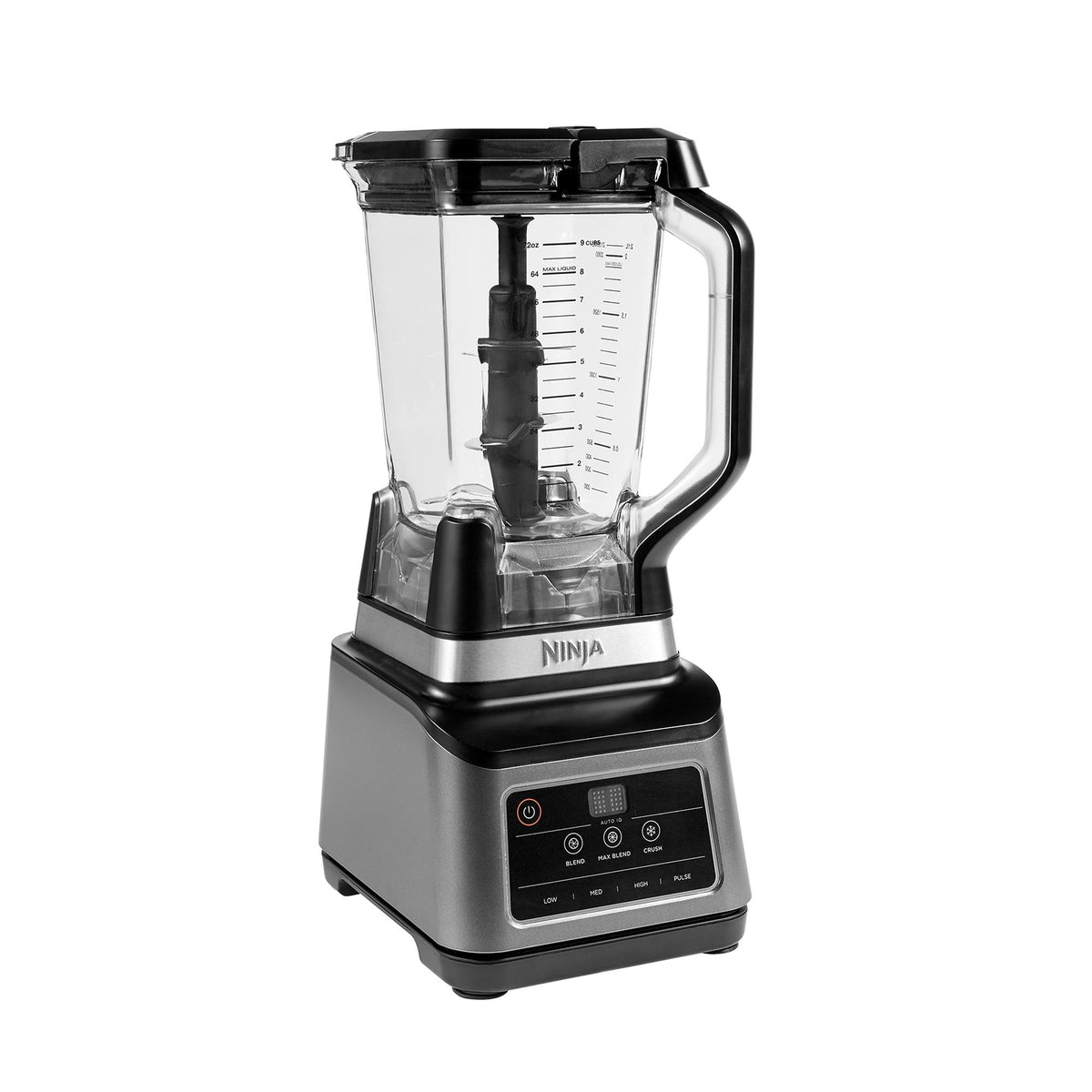 Ninja BN750EU 2-in-1 blenderis ar Auto-iQ, 1200 W jaudu, 2,1 l krūzi un 700 ml trauku