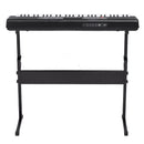 VEVOR digitālās klavieres, 61 taustiņš, elektriskas, pārnēsājamas, ar regulējamu statīvu