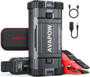 AVAPOW T8MAX 12V automašīnu, laivu, traktoru starteris (Booster) ar 6000A starta jaudu