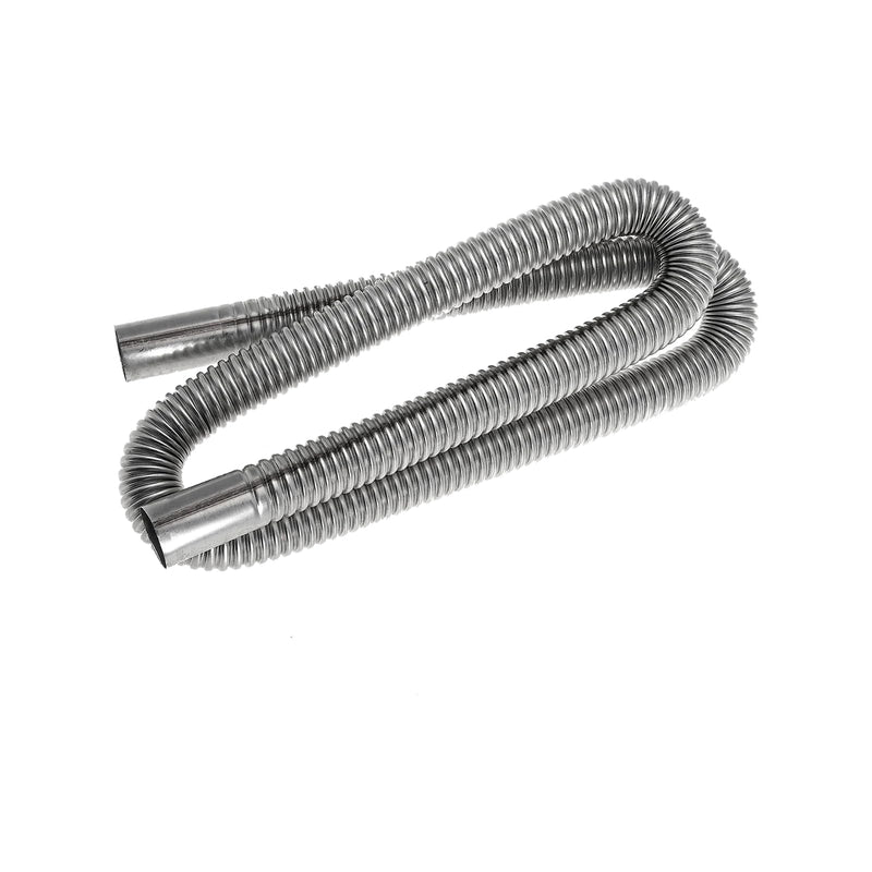 300cm Nerūsējošā tērauda izplūdes caurule 25mm dīzeļa krāsniņām 2–8kW, ar 2 skavām (Vevor un līdzīgiem dīzeļsildītājiem)