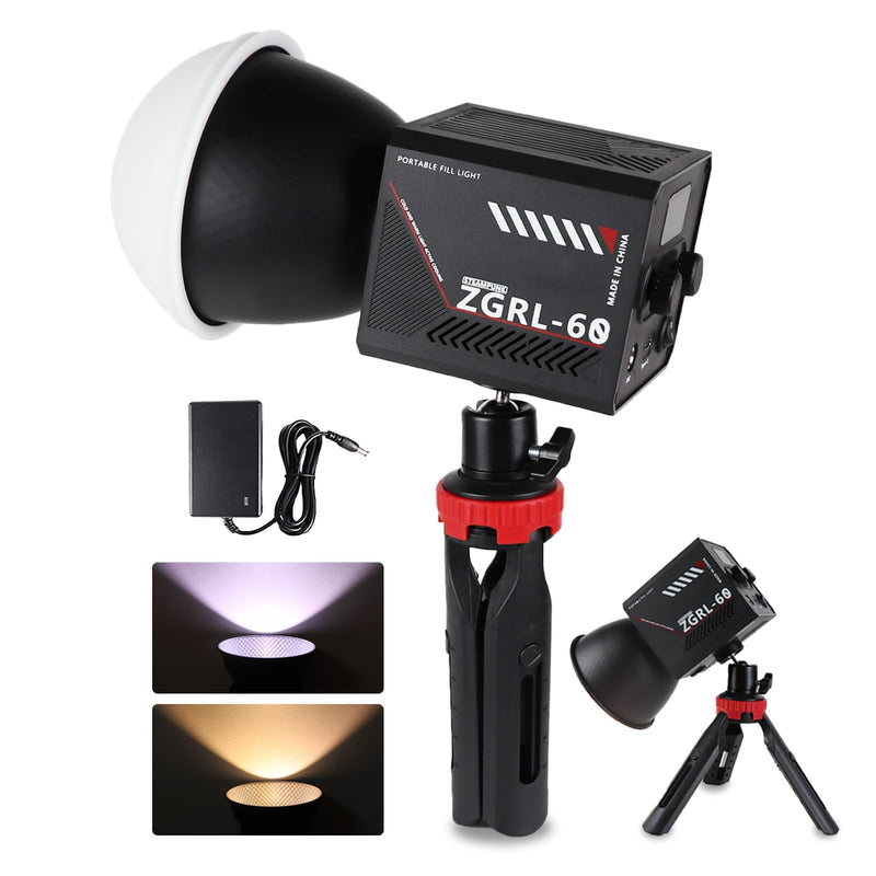 Profesionālā video un foto LED gaisma ZGRL-60 (dimmējama, ar adapteri, 60W)