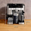 Ninja Luxe Café Premier Plus ES655EU, 3-in-1 espresso, filter and Cold Brew coffee machine with built-in grinder, 25 grind settings, Barista Assist, automatic milk frothing and integrated scales