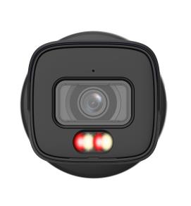 Dahua 8 MP āra bullet IP kamera, 2,8 mm, 110°, Smart Dual Light, IR un silti balta gaisma līdz 30 m, WDR 120 dB, WizSense, SMD 4.0, cilvēku un transportlīdzekļu noteikšana, mikrofons, microSD līdz 512 GB, PoE, IP67, melna