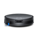 ECOVACS DEEBOT X11 PRO OMNI, melns robotizēts putekļsūcējs ar mitro un sauso uzkopšanu, 19 500 Pa, OZMO ROLLER 2.0, dToF LiDAR, AIVI 3D, 6400 mAh un automātisku mopu mazgāšanu