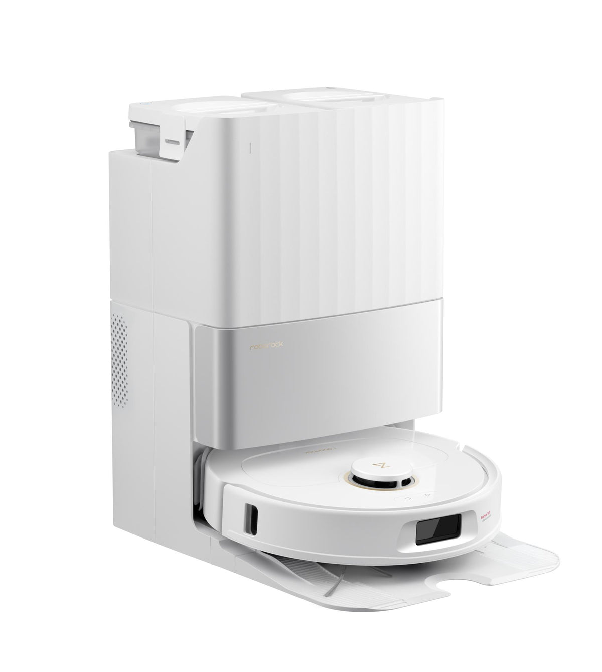 Roborock Qrevo 5AE robotic vacuum cleaner, 12,000 Pa, dry and wet cleaning, LiDAR, FlexiArm, automatic docking, 5200 mAh, white