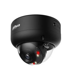 Dahua 8 MP kupolveida IP kamera, 2,8 mm, 110°, Smart Dual Light, IR un silti balta gaisma līdz 30 m, WDR 120 dB, WizSense, SMD 4.0, cilvēku un transportlīdzekļu noteikšana, sejas noteikšana, mikrofons, microSD līdz 512 GB, PoE, IP67, IK10, melna