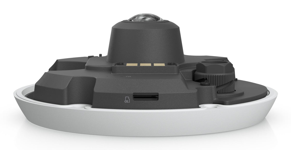Ubiquiti G6 Pro 360 12 MP Panoramic IP Camera, 180° Viewing Angle, Digital PTZ, Smart IR up to 15 m, Human, Vehicle and Animal Detection, Two-Way Audio, microSD, PoE+, IP66, IK10, White