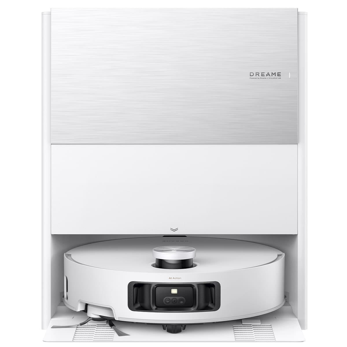 Dreame Aqua10 Roller robotizētais putekļsūcējs, 30 000 Pa, AquaRoll™ mitrā uzkopšana, 100 °C pašattīrīšanās, 6 cm šķēršļu pārvarēšana, 6400 mAh, LiDAR, balts