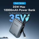 Vention FHEH0 Mini ārējais akumulators 10 000 mAh, 35 W, PD un PPS, melns