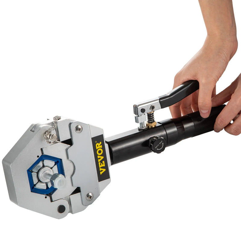 71500 rokas hidrauliskais preses komplekts automobiļu A/C šļūteņu savilkšanai – paredzēts gaisa kondicionieru un auto cauruļu remontam