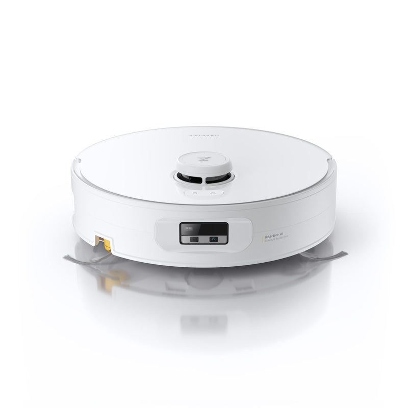 Roborock Qrevo Curv 2 Flow robotizētais putekļsūcējs, 20 000 Pa, sausā un mitrā uzkopšana, LiDAR navigācija, automātiskā dokstacija ar ūdens uzpildi un notekūdeņu novadīšanu, 5200 mAh, balts
