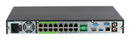 Dahua NVR5216-16P-EI2 16 kanālu tīkla videoreģistrators ar 16 PoE pieslēgvietām, WizSense, 2 HDD nodalījumiem, 8K HDMI, 32 MP, melns