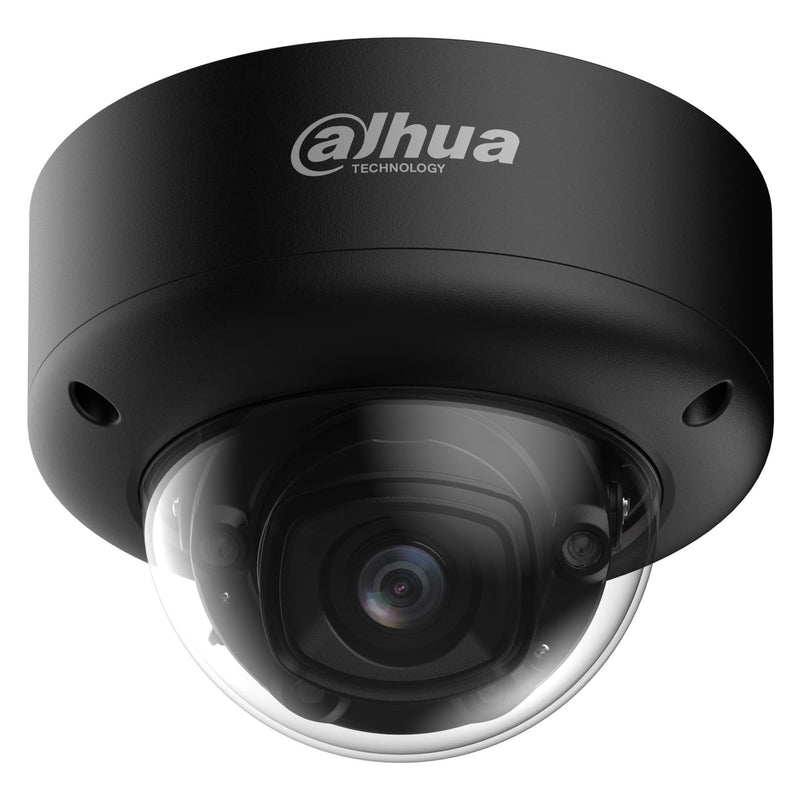 Dahua 5MP WizMind dome IP kamera, 2,7–13,5mm, IR 60m, Smart Dual Light, AI, WDR, PoE, IP67, IK10, melna