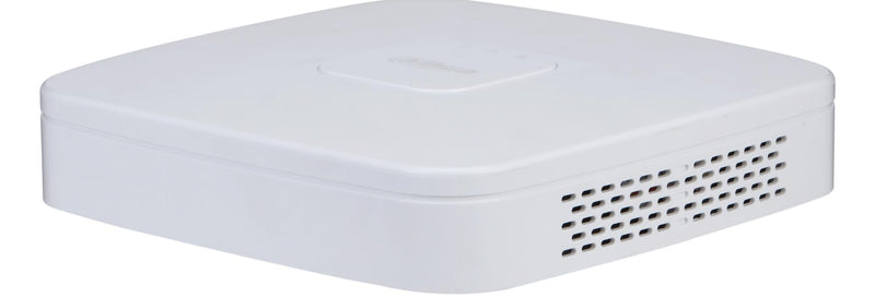 Dahua NVR4108-EI, 8 kanālu WizSense tīkla videoreģistrators, līdz 16 MP IP kamerām, 1 × SATA līdz 20 TB, SMD Plus, sejas atpazīšana, perimetra aizsardzība, HDMI 4K