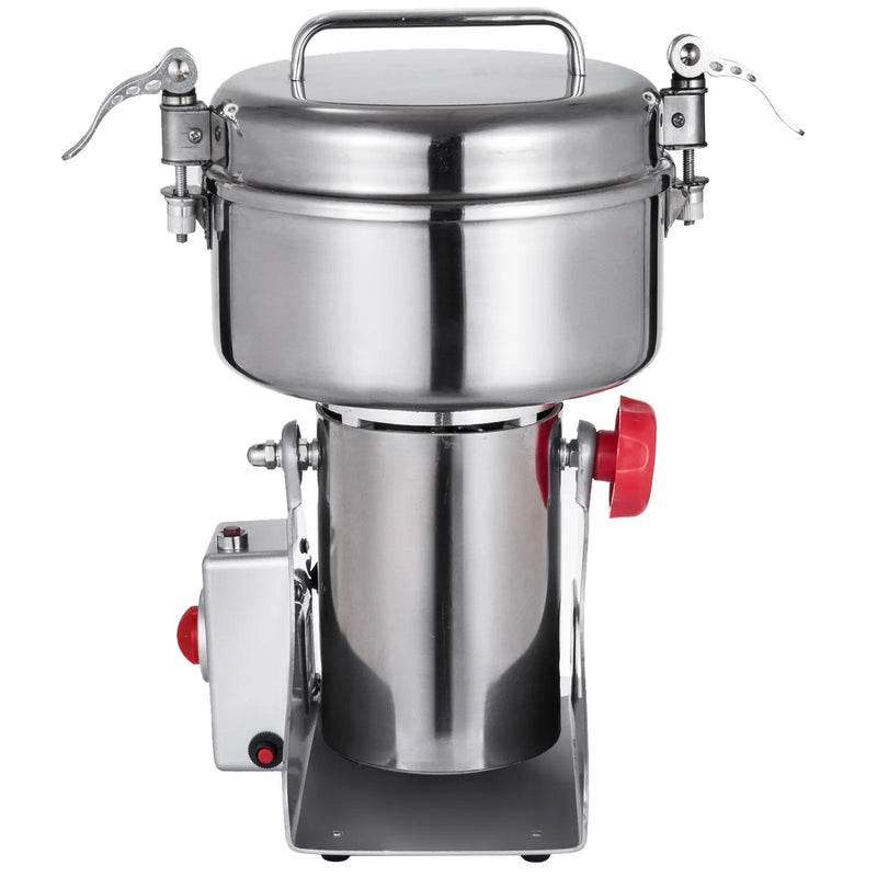 VEVOR Elektriskās graudu dzirnaviņas, 750 g graudu malšanas iekārta, 2500 W pulverizators, miltu dzirnaviņu iekārta, elektriskās garšaugu un graudu malšanas dzirnaviņas no pārtikas kvalitātes nerūsējošā tērauda