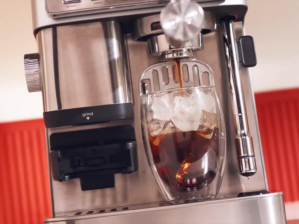Ninja Luxe Café MINI Plus ES352EU pusautomātiskais espresso un filtra kafijas automāts ar integrētu dzirnaviņu un automātisku piena putošanu