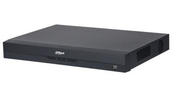 Dahua NVR5216-EI, 16 kanālu WizSense tīkla videoreģistrators, līdz 32 MP IP kamerām, 2 × SATA līdz 20 TB katram, 384 Mb/s, 4K HDMI, SMD Plus, sejas atpazīšana, perimetra aizsardzība un AcuPick