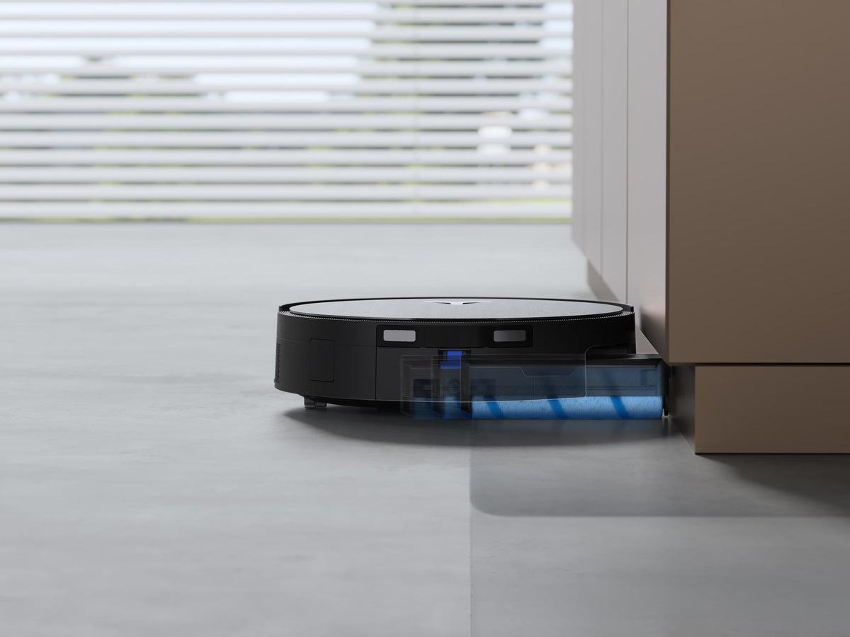ECOVACS DEEBOT X11 PRO OMNI, черный роботизированный пылесос с функцией влажной и сухой уборки, 19 500 Па, OZMO ROLLER 2.0, dToF LiDAR, AIVI 3D, 6400 мА·ч и функция автоматической промывки швабры