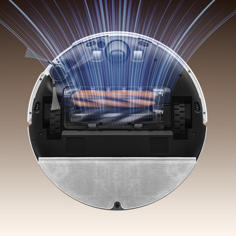 Dreame D20 Pro robotizētais putekļsūcējs, 13 000 Pa, sausā un mitrā uzkopšana, D-ToF LiDAR, SideReach izvelkamā birste, HyperStream DuoBrush, 5200 mAh, 0,7 l, balts, RLD43SA