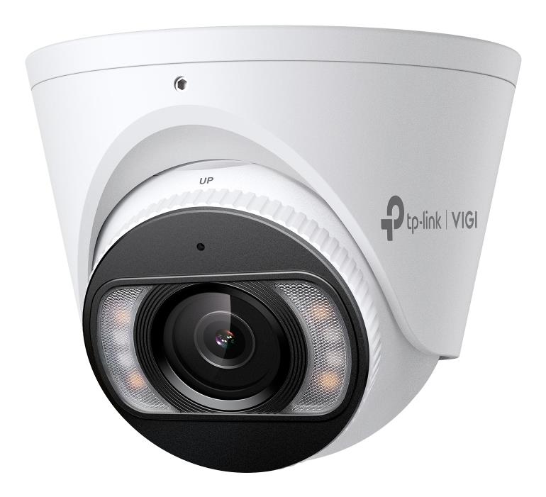 TP-Link VIGI InSight S485 8MP 4K Full-Color turret IP kamera, 4mm, IR/LED 30m, WDR, AI, aktīvā aizsardzība, 2 virzienu audio, PoE, microSD, IP67