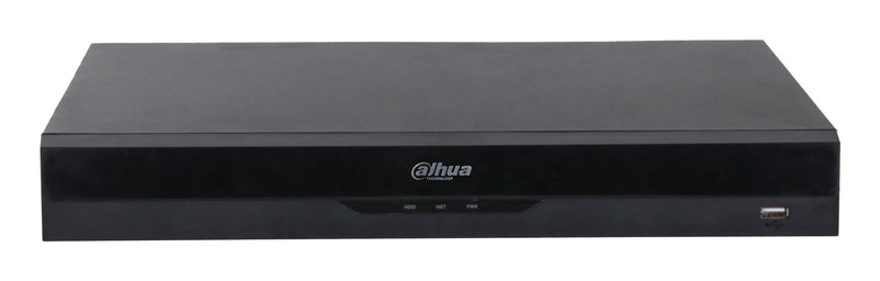 Dahua NVR5216-EI2, 16 kanālu WizSense tīkla videoreģistrators, līdz 32 MP IP kamerām, 2 × SATA līdz 26 TB katram, 448 Mb/s, 8K HDMI, SMD Plus, sejas atpazīšana, AcuPick un WizSeek