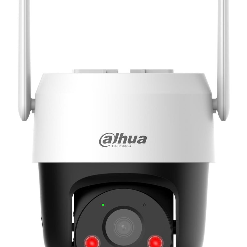 Dahua P3AE-PV-4G 3 MP bezvadu 4G PT kupolveida IP kamera, 4 mm, 73,85°, 345° grozīšana, IR un baltā apgaismojuma nakts redzamība līdz 30 m, AI noteikšana, automātiska izsekošana, microSD līdz 256 GB, IP66